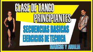 CLASES DE TANGO PRINCIPIANTES - TECNICA Y SECUENCIA - PARA HOMBRES Y MUJERES