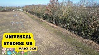 Universal Studios UK site - 1st March 2025 - Springtime! #universalstudios #Construction #drone