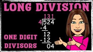 1-digit Divisor | Long Division | Maths with Mrs. B