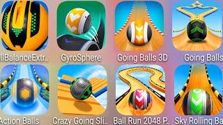 Sky Ball Jump,Going Balls,GyroSphere,Action Balls,Sky Rolling Ball,Ball Run 2048,Crazy Going Slide