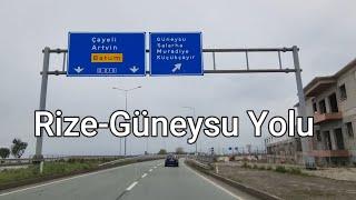 18.04.2022 Rize Merkez - Güneysu Yolu Güzergahı ve Güneysu Merkez.