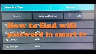 L28-How to find wifi password from your smart tv