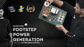 Footstep Power Generation using Piezoelectric sensors  | Inspire Award | Best Engineering Project