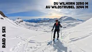 Raid à ski de randonnée : du  Wildhorn 3250 m  au Wildstrubel 3244 m