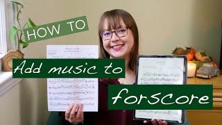 How to Import Sheet Music into Forscore | Physical Sheet Music and PDFs