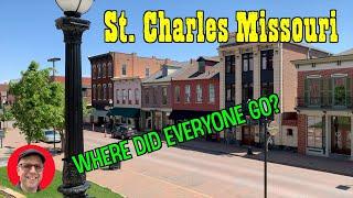 Saint Charles Missouri Historic Main Street  Where did everyone go?  #tourist #tourism