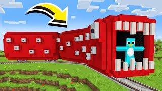 How to Build A Working Train Eater Worm in Minecraft