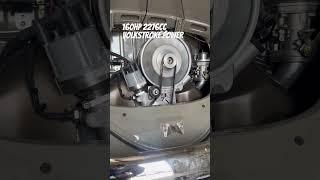 Dual 44mm Weber IDF engine idling #vw #car #lifestyle #volkstroke #engines #g&r #raceprep #socal #1