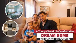 Most Elegant 3BHK Home Tour | Home Interior Design | SJR Palazza City | Chattels Design | Bangalore