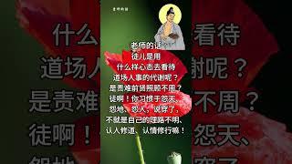 老师的话 | 慈父般的叮咛~认理实修.8