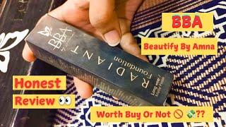 "Beautify by Amna Radiant Foundation Review 2024 | Honest Review, Swatches & Pros/Cons"