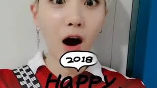 BTS Fancafe (SUGA) - Happy New Year Greetings! (180119)