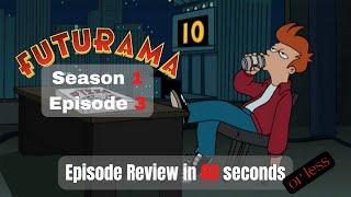 Futurama S1E3  | TV Reviews in 60 Seconds #shorts  #movies #tv