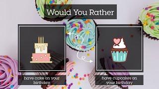 Would You Rather? Happy Birthday! - Brain Break - PE Warmup - Home Workout - Instant Activity