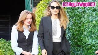 Angelina Jolie Takes Her & Brad Pitt's Daughter Vivienne To The Reefer Madness Musical Opening Night