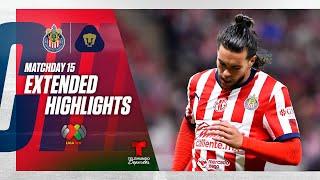 Chivas vs. Pumas (ENG) | Highlights Chivas | Liga MX Matchday 15 | Telemundo Deportes