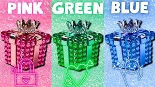 Choose your Gift  || 3 gift box challenge|| Pink , Green vs Blue 🩷 #chooseyourgift