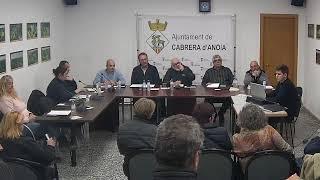 Reproducció en directe de:  PLE ORDINARI AJUNTAMENT  DE CABRERA D'ANOIA 03/03/2025