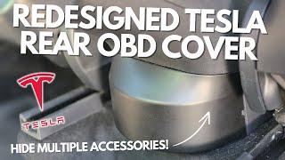 Redesigned Rear OBD Cover for Tesla Model 3/Y - More Space for Accessories!