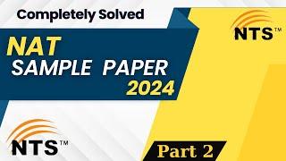 NTS NAT Sample Paper 2024 [Completely Solved] Part 2