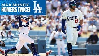 Max Muncy homers TWICE 