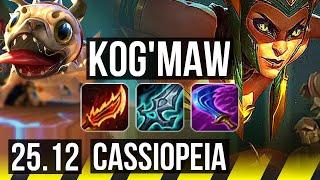 KOG'MAW & Braum vs CASSIOPEIA & Pantheon (ADC) | KR Master | 25.12