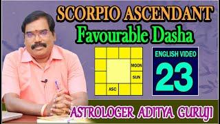 1436 - Lesson 23- Scorpio Ascendant-Favourable Dasha, Profession#adityaguruji #jothidam