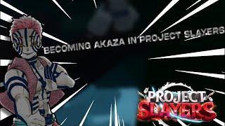 Becoming UPPER MOON 3 AKAZA in PROJECT SLAYERS | CodingBoyBlah