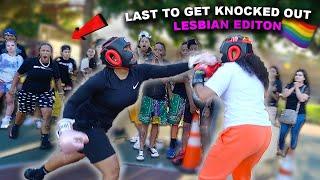 LESBIAN BOXING MATCH   (Loser Dates a GUY)