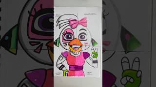 Drawing Glamrock Chica in different art supplies [ Final Part ]