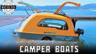 Top 7 Camper Boats and Amphibious Trailers for Sea and Land Vacations