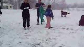 The Mikes go polar bearing after the 5K