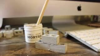 How to Mortar your Mini Cinder Blocks from Mini Materials