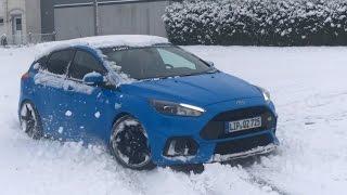 Ford Focus RS mk3 drifting in snow | germancarphotography