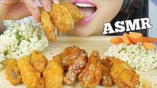 ASMR HOT WINGS / CHICKEN WINGS (SOFT CRUNCH EATING SOUNDS) | SAS-ASMR