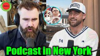 Jason Kelce's Shocked Reaction to Taylor Swift's Cat Meowing While Travis Kelce Was On Air Podcast