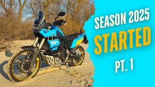 Yamaha Tenere 700 Acrapovic raw sound. Opening the moto season 2025 part one. Riding in the city POV