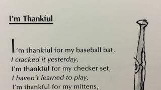 I’m Thankful by Jack Prelutsky