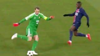 Manuel Neuer dribbles Dembele  | Bayern Munich 1-0 PSG Highlights