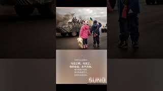 汉族人民支持乌克兰特此歌曲歌颂乌克兰人民奋勇抗战《荣耀归于乌克兰》