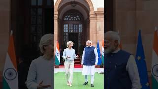 PM Modi meets President of the European Commission Ursula Von Der Leyen in New Delhi | #shorts