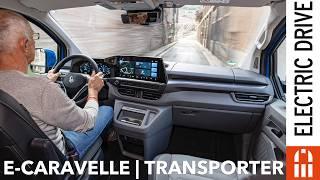 2025 VW e-Caravelle 160 kW driving report consumption range price performance | Electric Drive Check