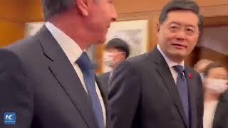 布林肯钓鱼台国宾馆会面秦刚现场直击 | 明镜现场