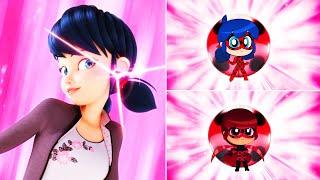 Miraculous 3D Transformations vs Chibi Transformations | Chibi All Transformations @fukurou_animation