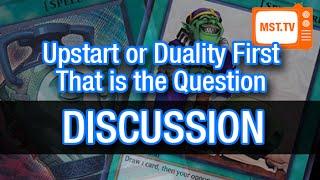Upstart or Duality First?, That is the Question - MST TV