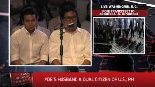 'Grace Poe's husband, kids are US citizens'