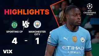 Sporting vs. Manchester City - Game Highlights | UEFA Champions League 2024/25 | ViX