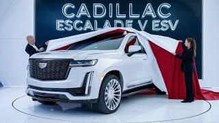 "Cadillac Escalade V ESV 2025: Ultimate Luxury Meets Unmatched Power and Performance."