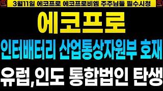 [2차전지] [에코프로 포스코홀딩스 금양 LG엔솔 삼성SDI 엘앤에프 주가전망] 인터배터리 산자부 초대박호재! 인도네시아 통합법인 규모만 53조원!