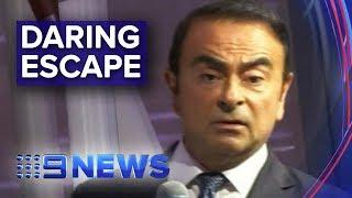 Ex-Nissan boss skips bail and escapes to Lebanon | Nine News Australia